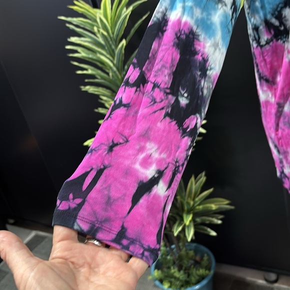 Torrid Lovesick Long sleeve square neck strappy cut out detail tie-dye - Picture 3 of 9